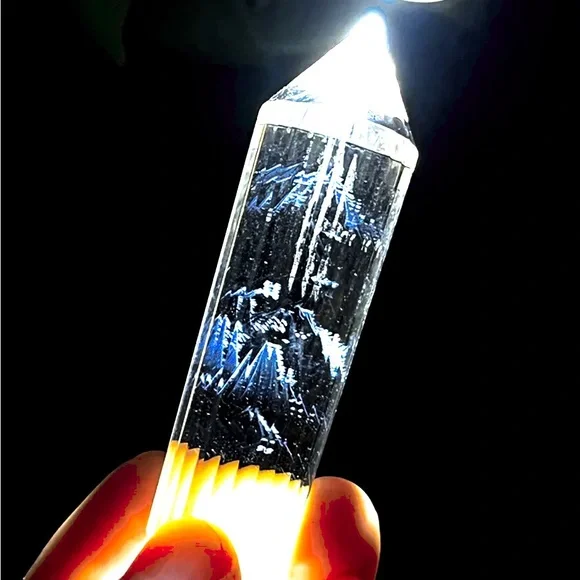 AMAZING 24 Sided Super large Vogel Style Clear Quartz Crystal Wand!!! Reiki ✅ - Picture 5 of 9